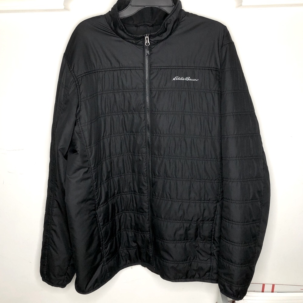 Eddie Bauer Men’s Lightweight Full-Zip Quilted Puffer Jacket Size (XLT) Like NEW - Picture 4 of 14